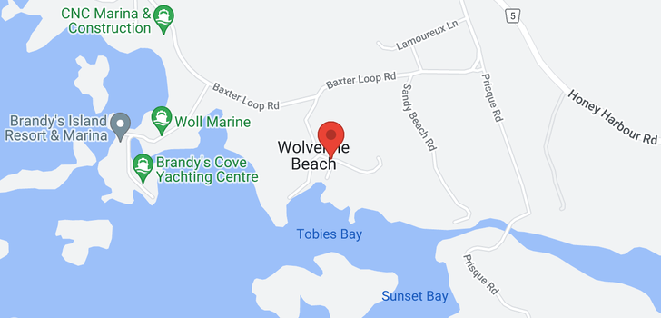 map of 58 WOLVERINE BEACH ROAD